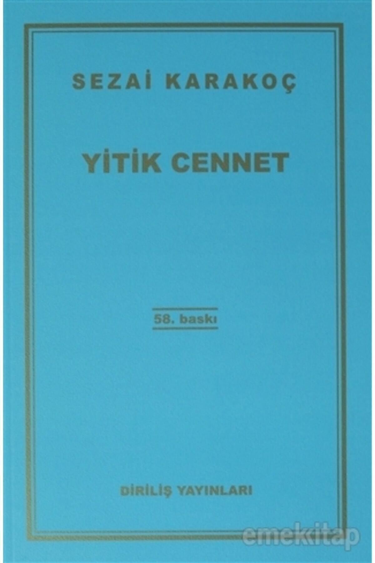 Diriliş Yayınları Yitik Cennet - Sezai Karakoç