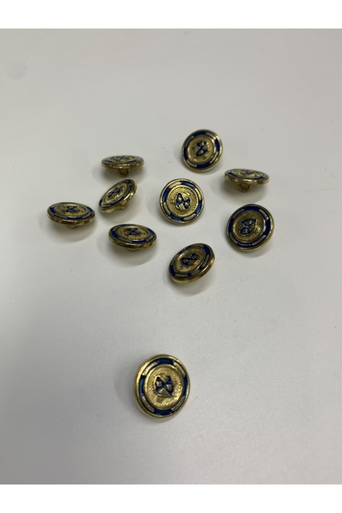 Rengarenk tuhafiye ve hobi Düğme Metal Gold Blazer Düğme 1.5cm 1 Adet