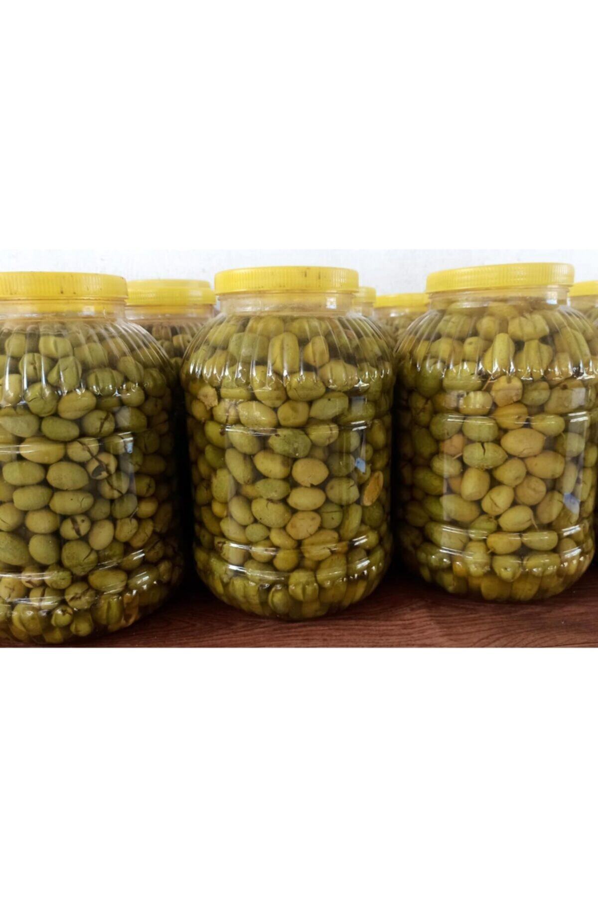 Köy Usulü Kırma Yeşil Zeytin / 5 Lik Pet