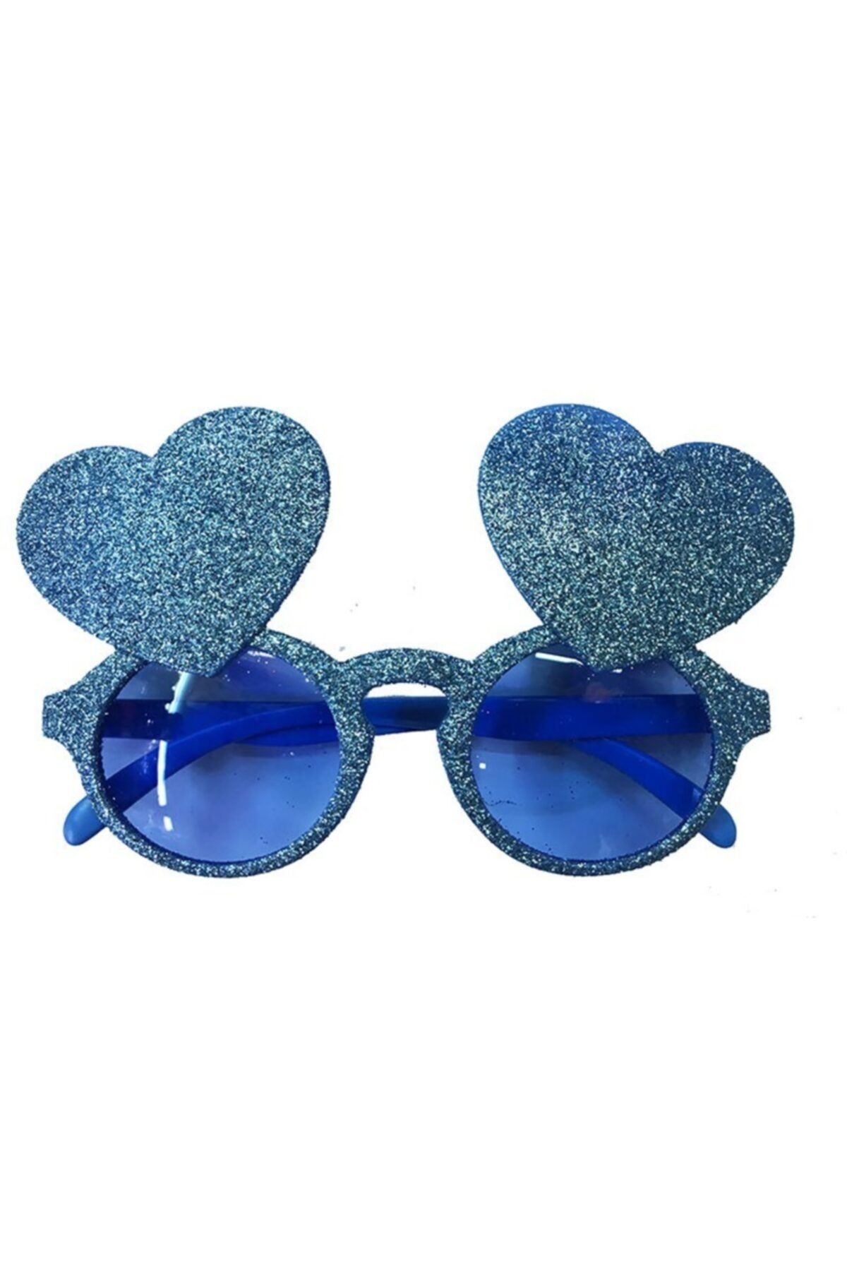 angel store Parti Mavi Renk Sim Işlenmiş Kalp Figürlü Yılbaşı Parti Gözlüğü