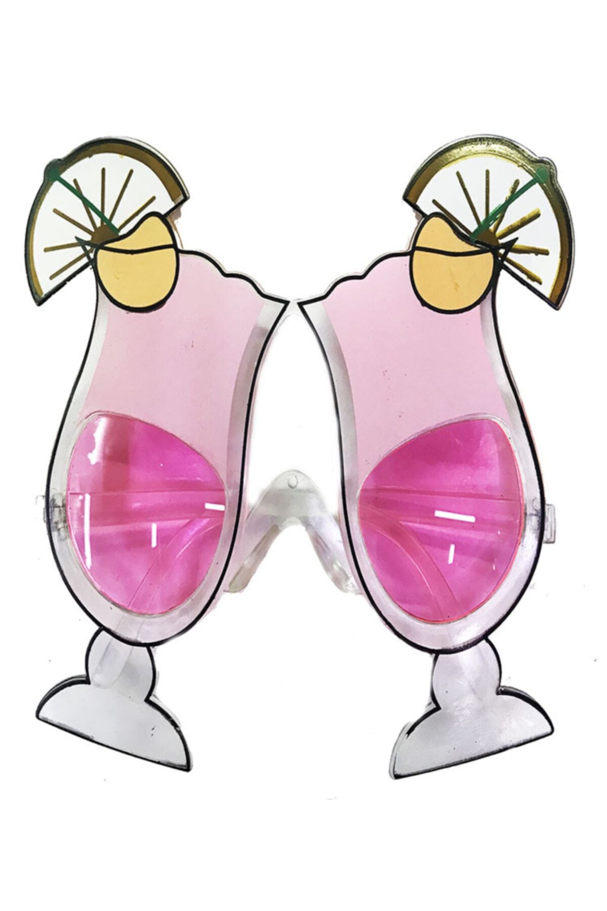 angel store Parti Aksesuar Pembe Renk Kokteyl Temalı Yılbaşı Parti Gözlüğü