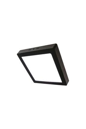 6500k Beyaz 24w Siyah Kasa Sıva Üstü Kare Led Panel Armatür Image 0