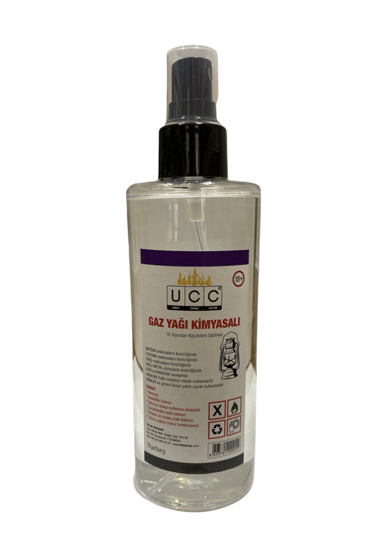 UCC Gaz Yağı Boya Koruma Zift Reçine Araba Camı Kaporta Temizleyici Sprey 250 Ml