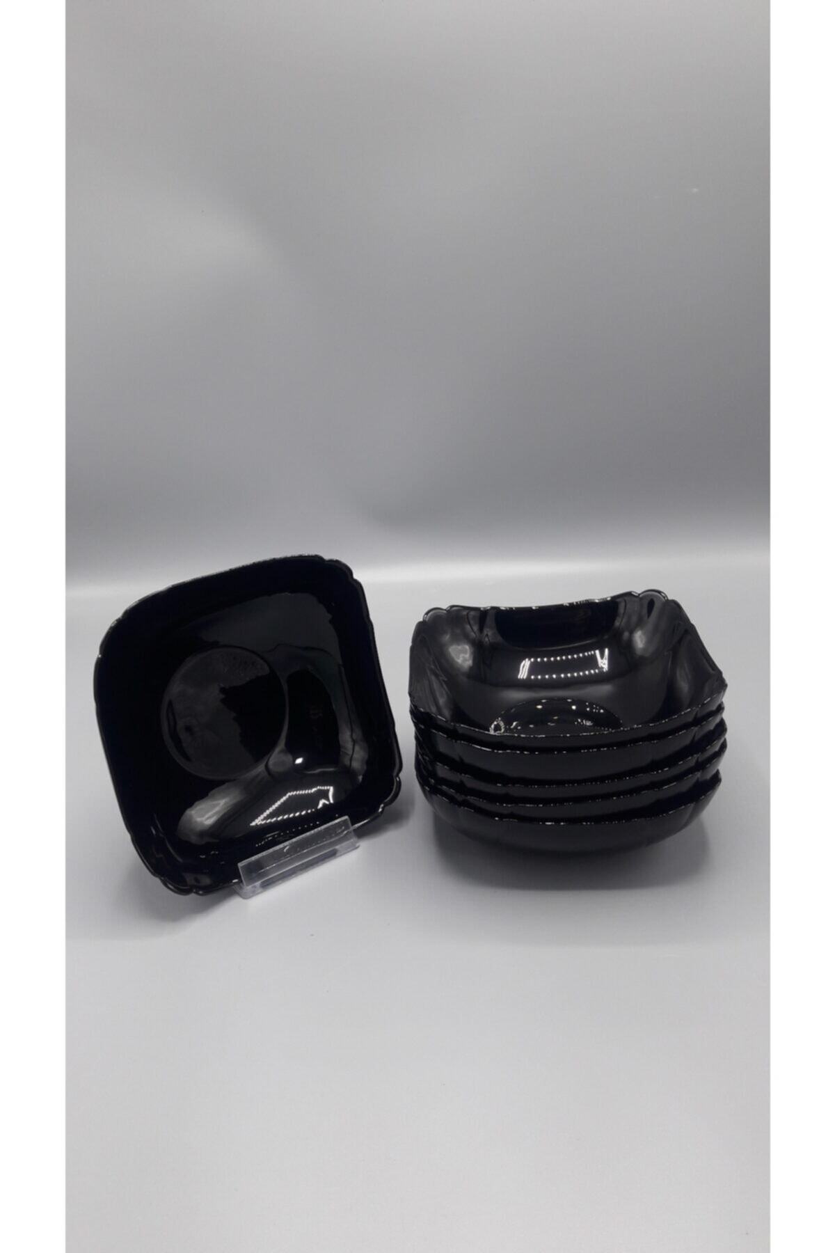 MorzaHome Luminarc Ithal 6 Adet Çorba Kasesi Siyah Çap:15 Yuk:5cm