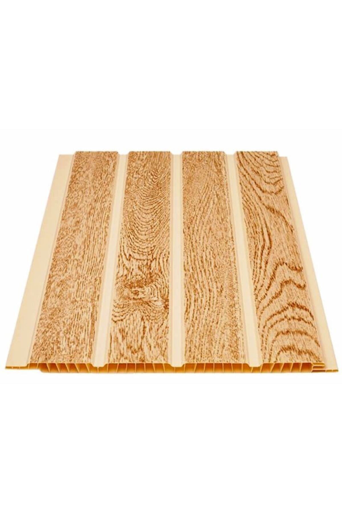 SerProfil Düz Çam Plastik Pvc Duvar Tavan Lambiri / 10 Adet 20cm X 1 Metre - 2 Metrekare