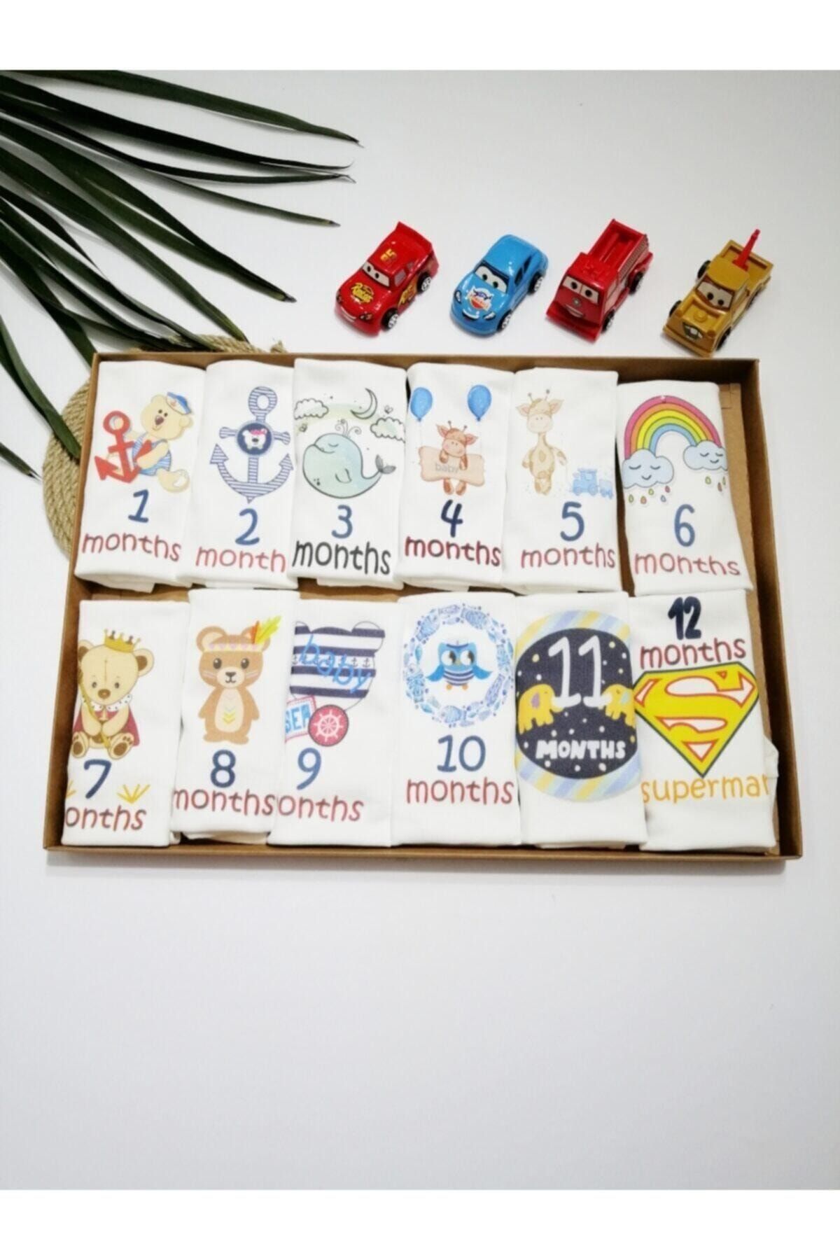 NihalErtenBebe Erke Bebek Beyaz 0-1 Yaş 12'li Aylık Body Zıbın Seti / Çıtçıtlı Badi Set