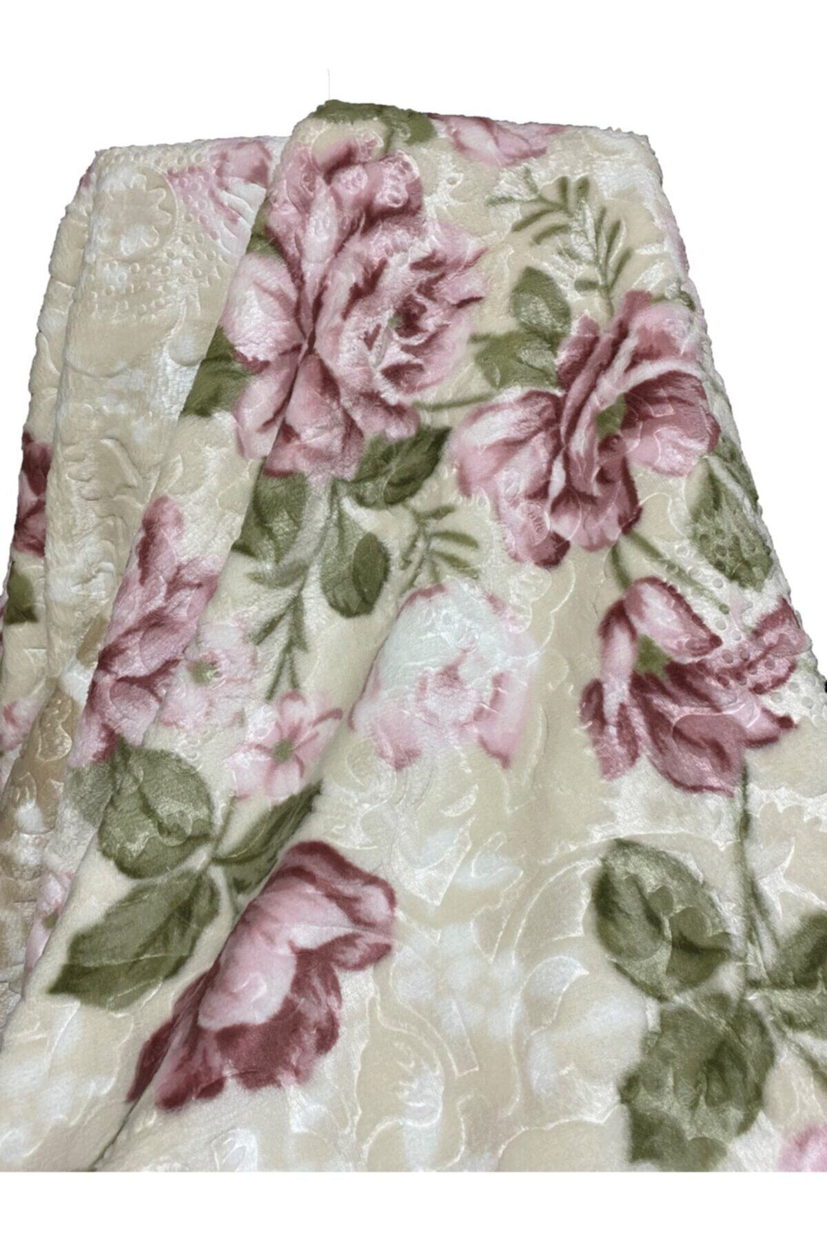 Dinarsu Vizon Desenli Tek Kişilik Polyester Battaniye 155x215