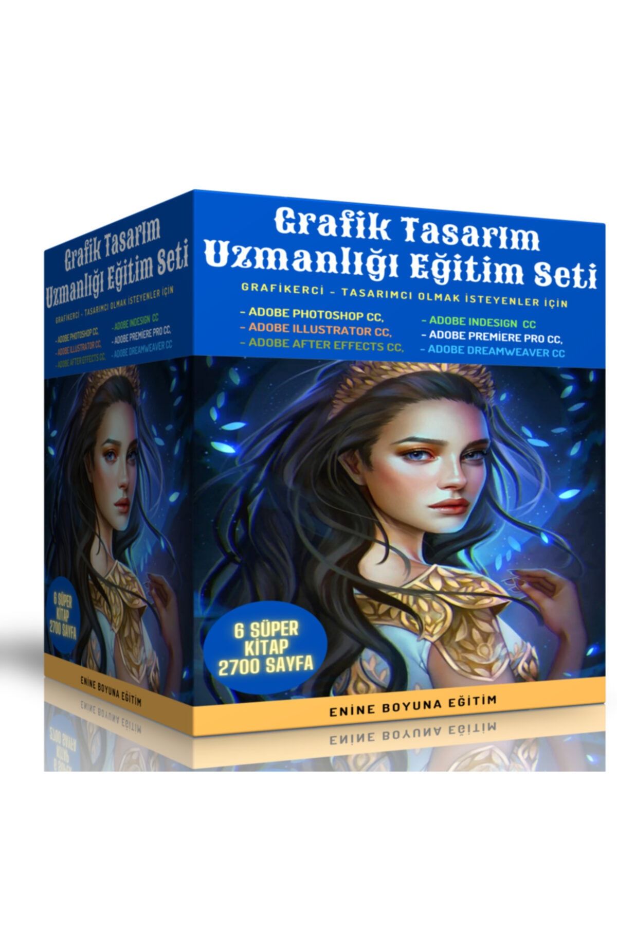 Enine Boyuna Eğitim Grafik Tasarım Uzmanlık Eğitim Seti (6 Kitap)