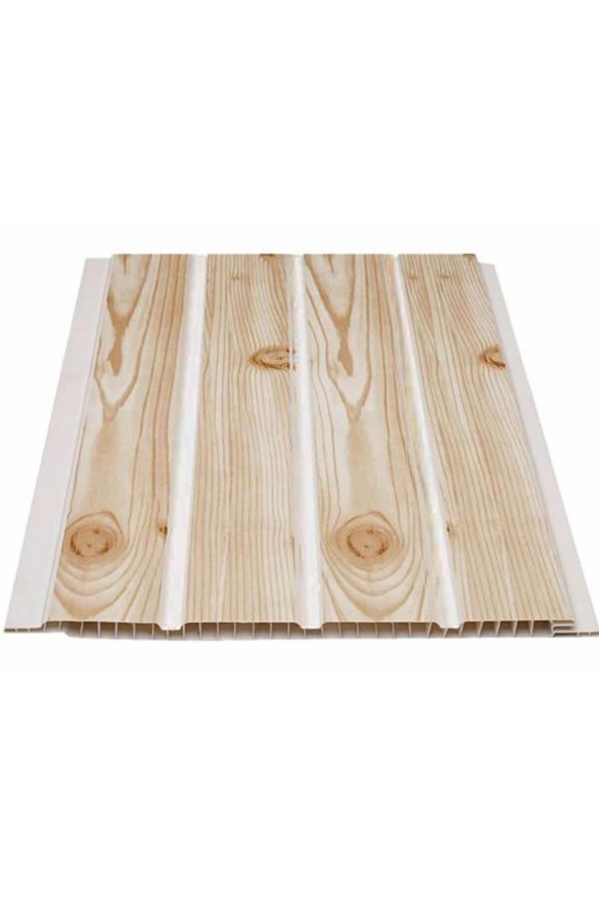 SerProfil Fugalı Fındık Ahşap Desen Plastik Pvc Duvar Tavan Lambiri / 50 Adet 20cm X 2 Metre - 20 Metrekare