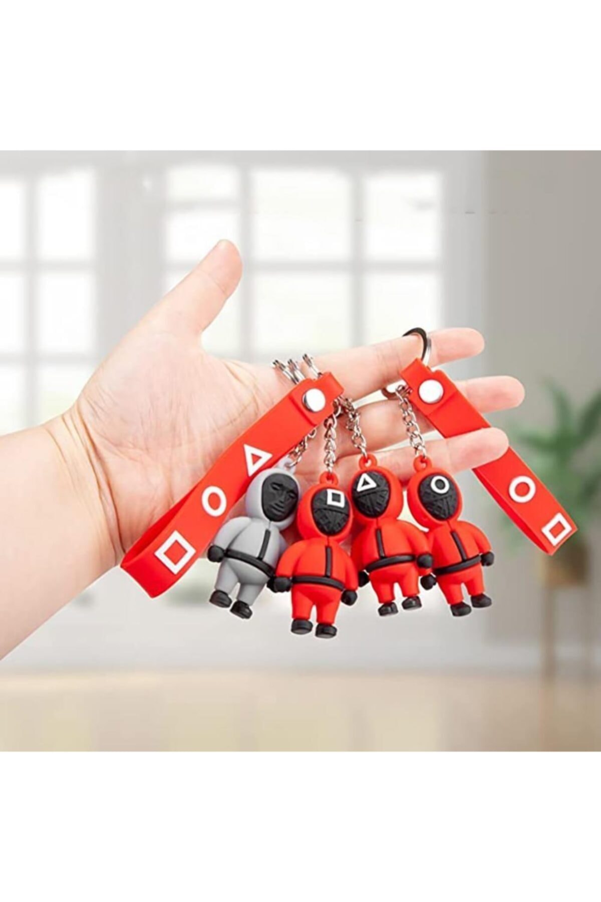 OKFİS Squid Game Anahtarlık Askılı 4lü Set