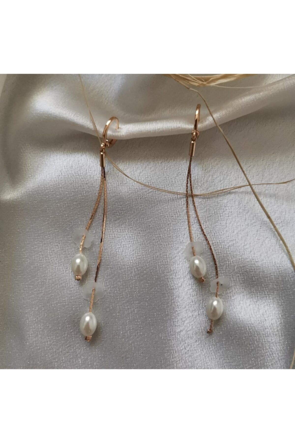Miyu Accessories Incili Çelik Küpe