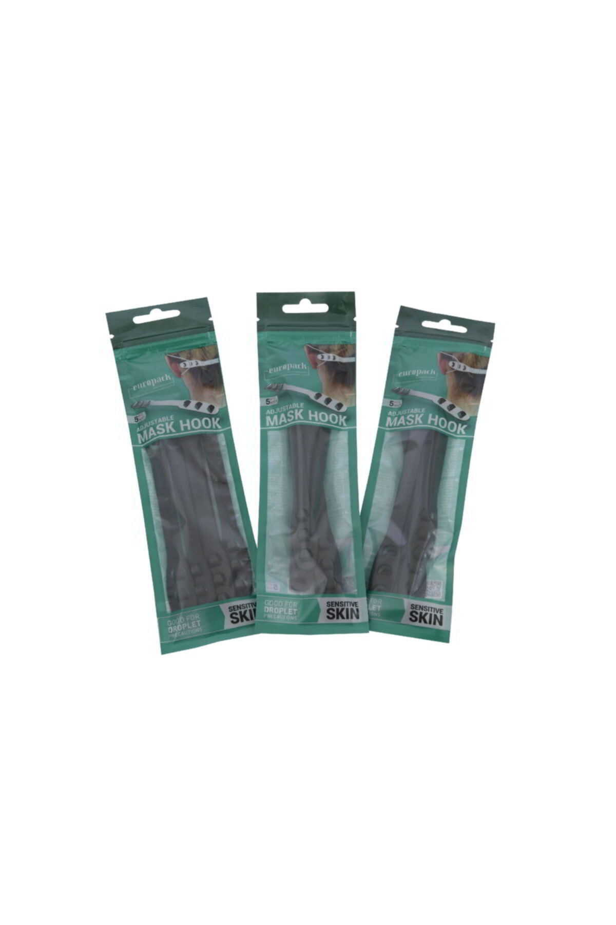 EUROPACK Maske Takma Aparatı 15 Adet Siyah