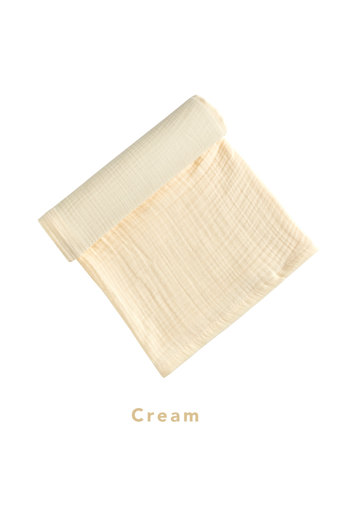 tinylamb Cuddle %100 Pamuk Bebek Müslin Örtü Krem Rengi