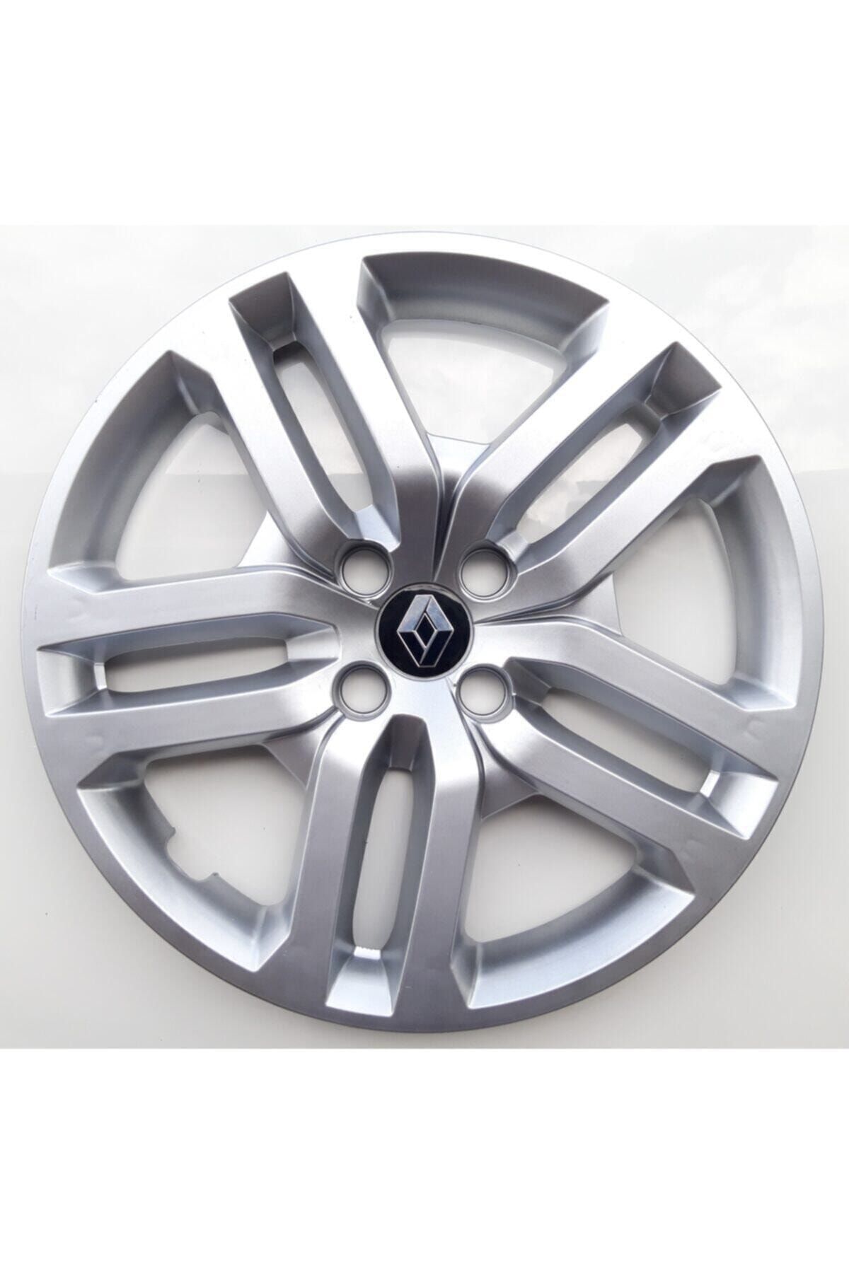 FU BER 16'' Inç Renault Clio 4 Jant Kapağı 4 Adet - Kırılmaz Esnek - Amblem Hediyeli