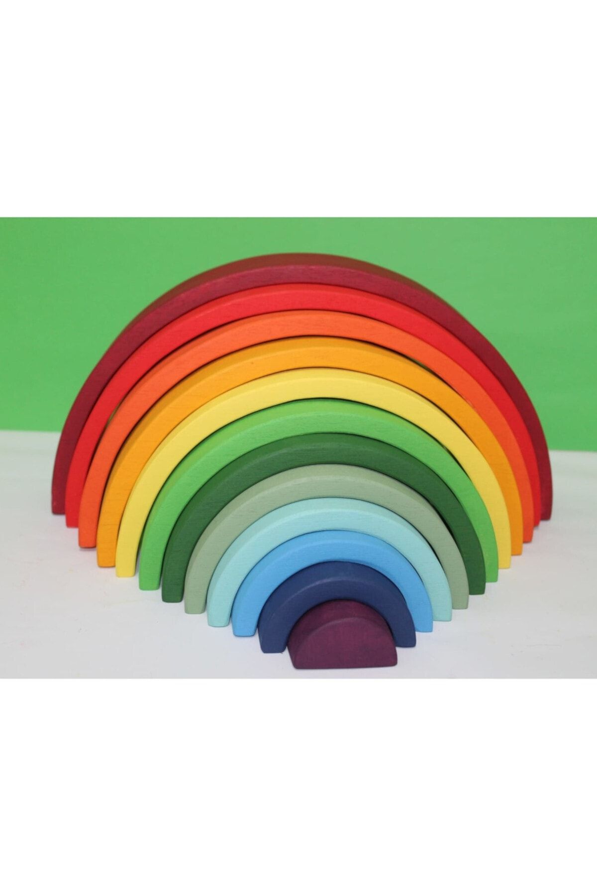 Misket Toys Waldorf Gökkuşağı 12 Li Ahşap