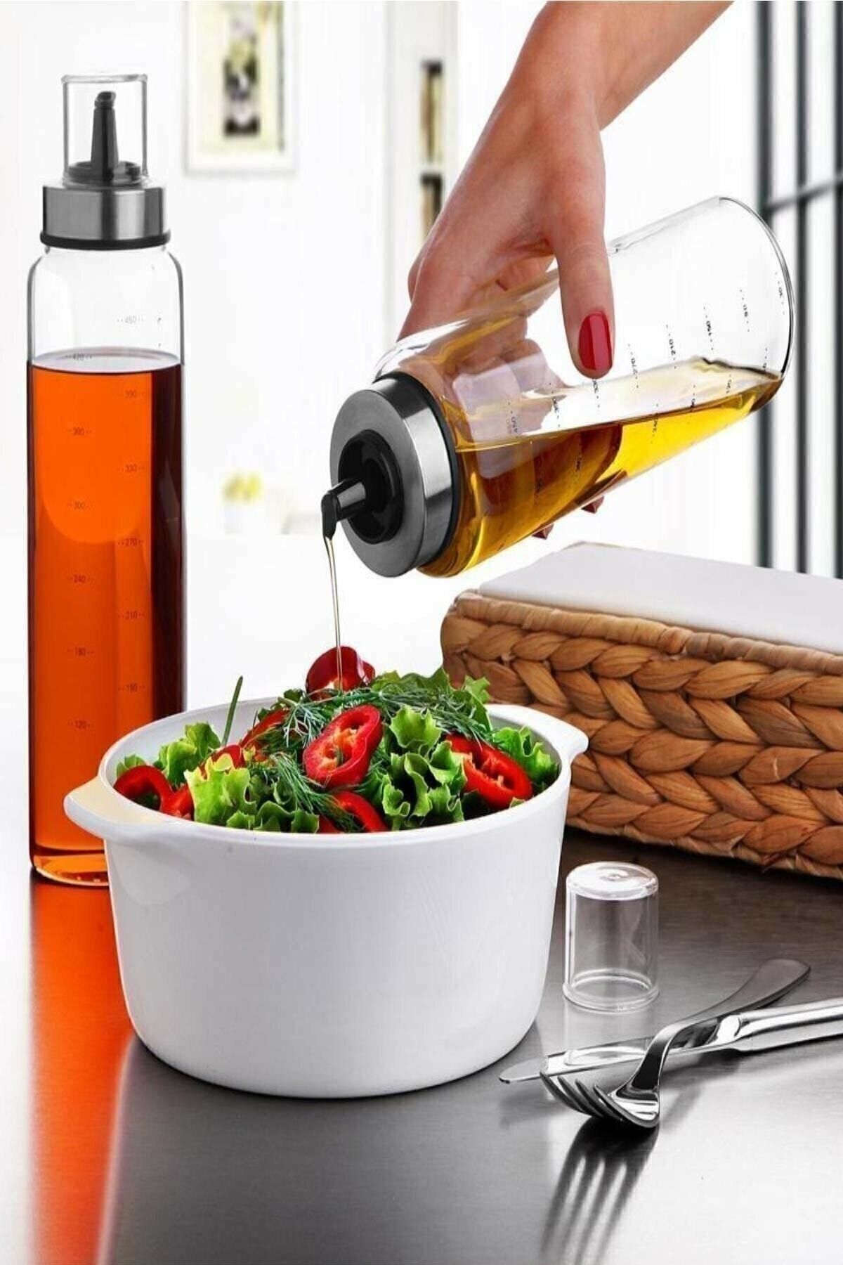 Homeland 2 Adet Cam 500 Ml Akıllı Yağdanlık Damlatmazyağdanlık
