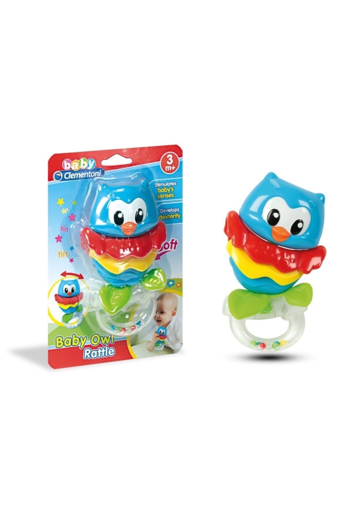 EvinKapında 17160 Baby Clementoni Baykuş Çıngırak / +3 Ay
