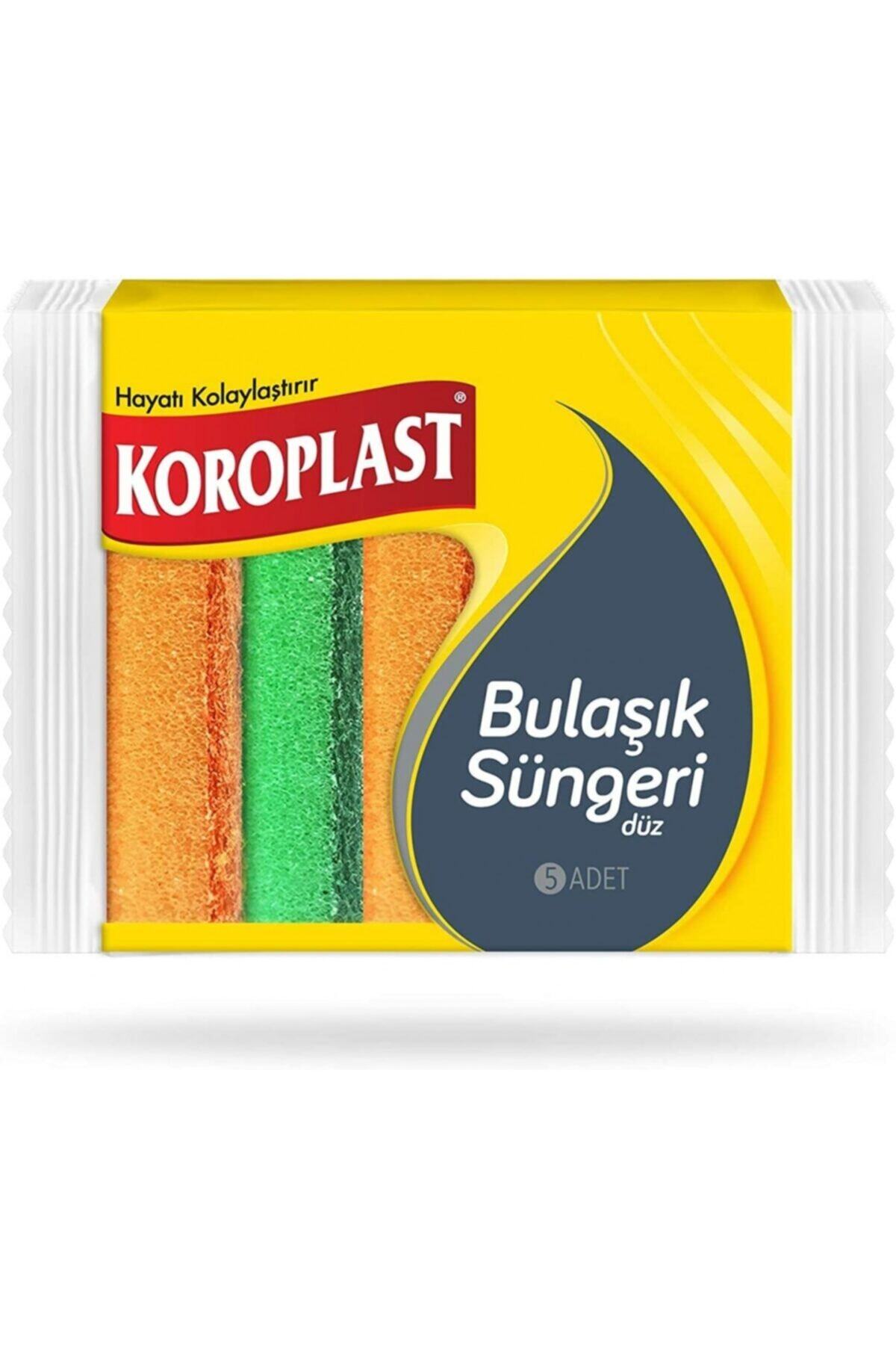 Koroplast Düz Bulaşik Süngeri 5'li 5 Paket (5 X 4,6 G)