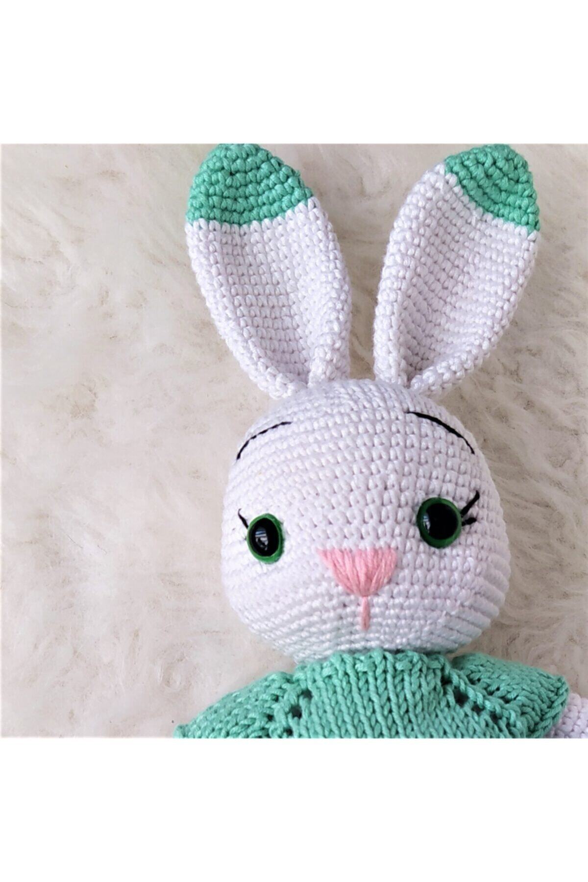 AguBebekler Amigurumi Tulumlu Bebek Tavşan - Uyku Arkadaşım