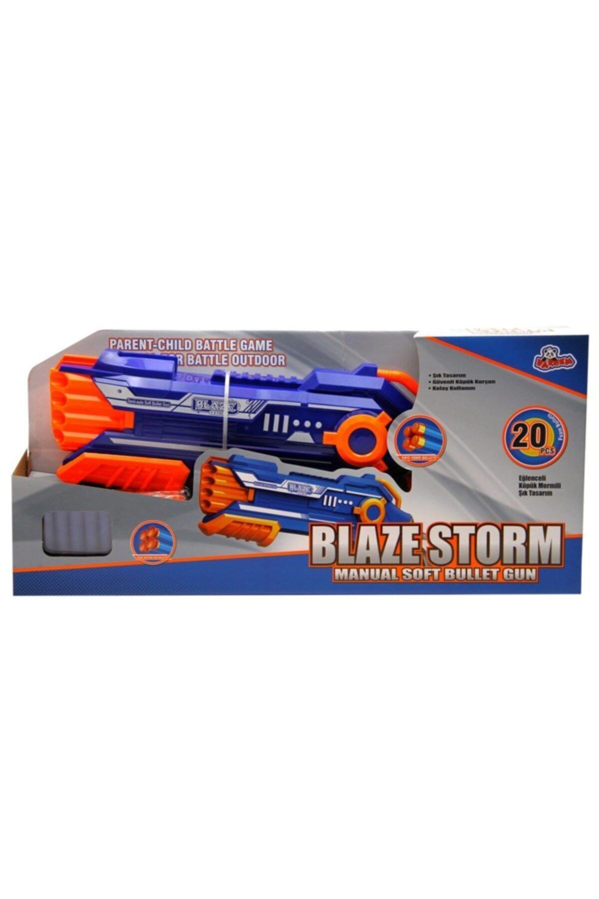 Vardem Yumuşak Mermili Büyük Boy Tüfek Nerf Silah Nerf Benzeri Tüfek Scntoys