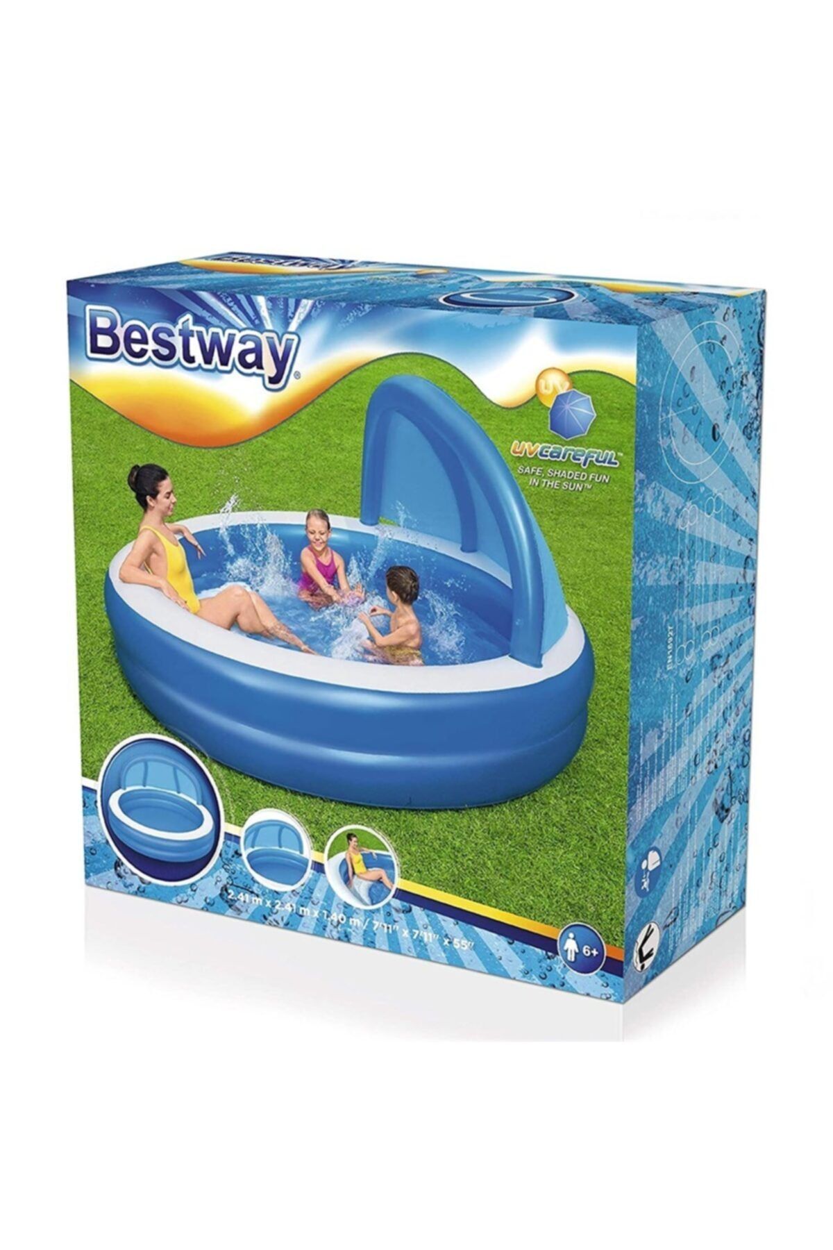 BESTWAY Güneşlikli Şişme Havuz