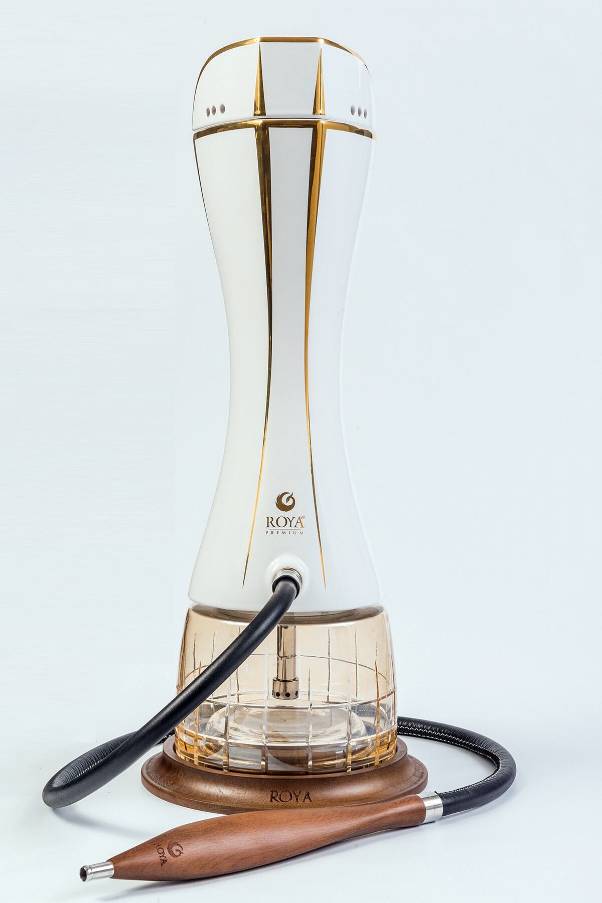 KCD Nargile Takımı Romao Goldenlıne On Whıte Hookah Set