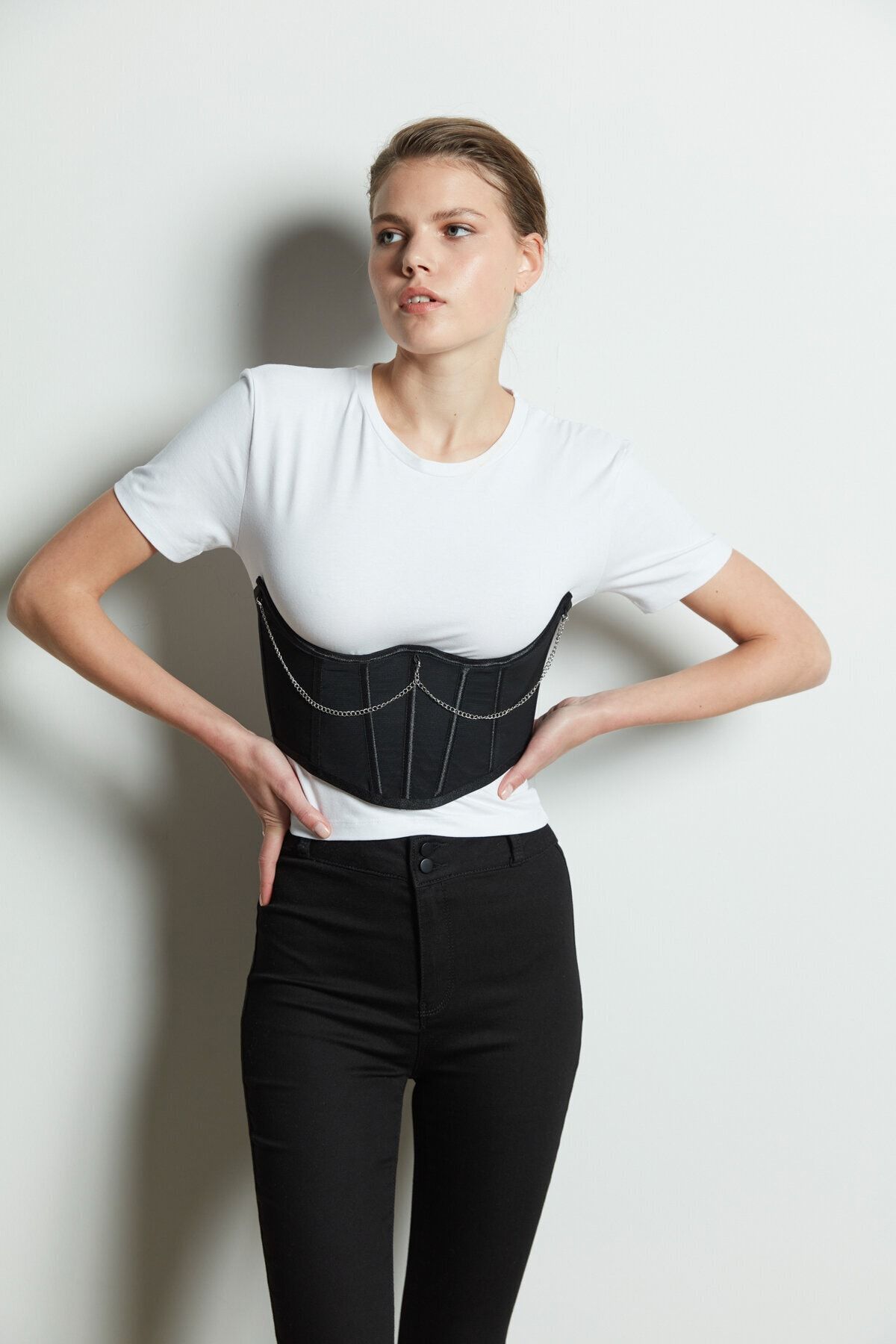 Penti Siyah Detailed Korse
