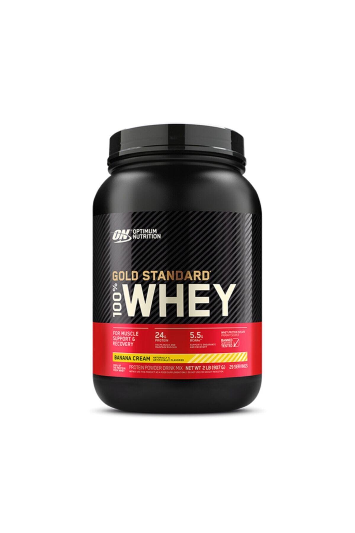 Optimum Nutrition Optimum Gold Standard Whey Protein Tozu 908 Gr + Muz Aromalı