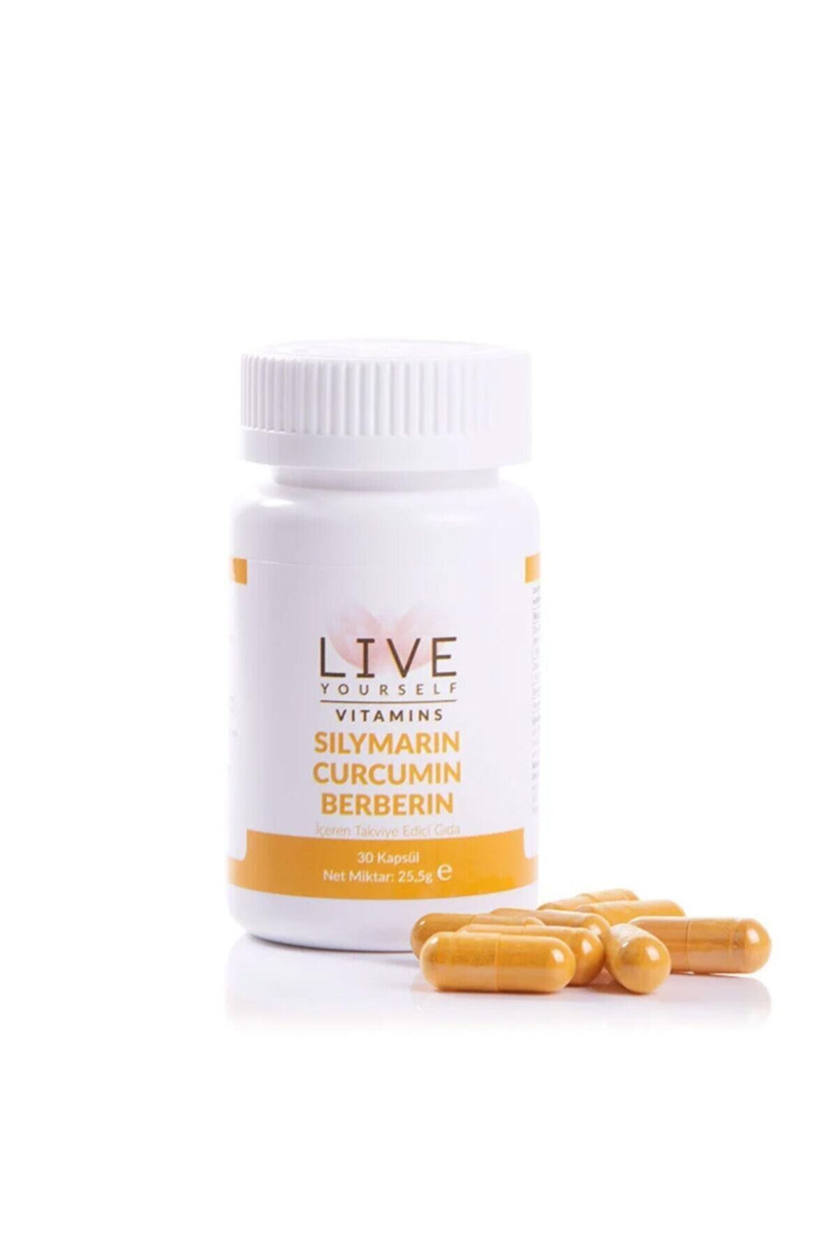 Live Yourself Vitamins Silymarin Curcumin Berberin 30 Kapsül