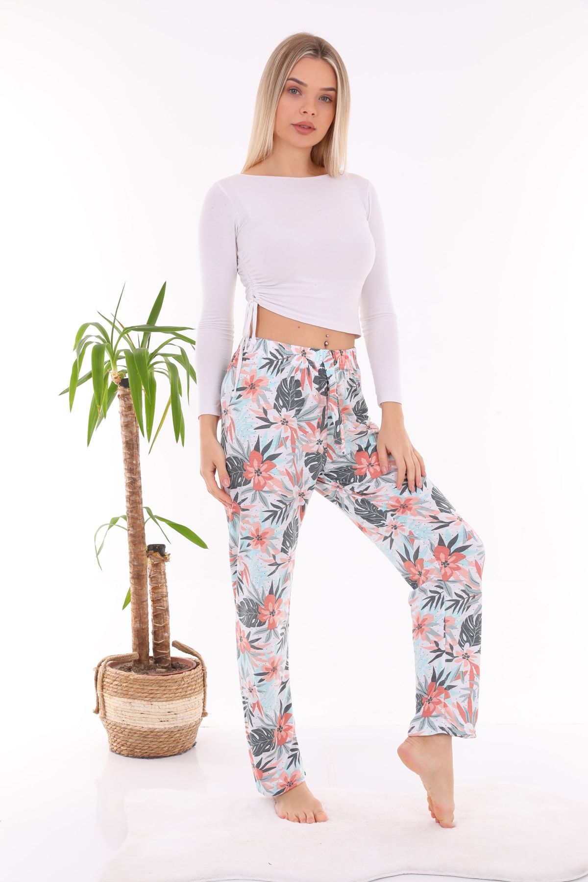 Arvin Kadın Baskılı Pijama Altı