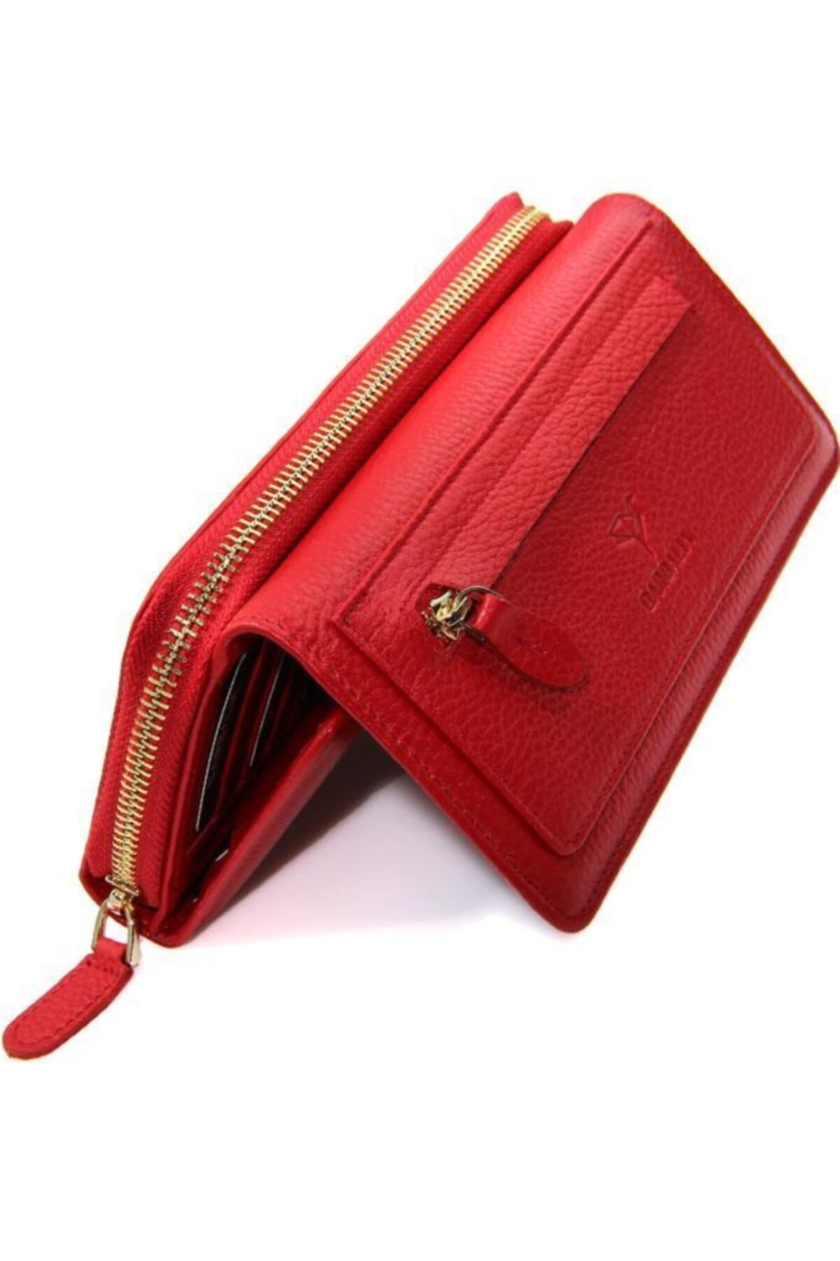 Garbalia Kadın Kırmızı Hakiki Deri Cüzdan