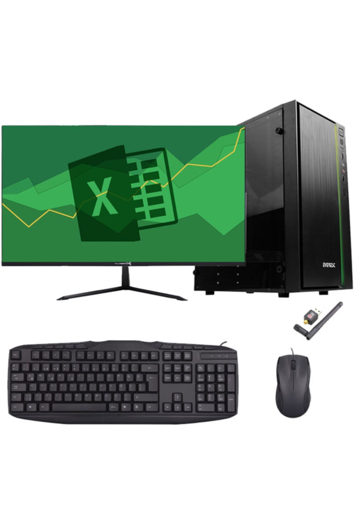 Aizen Ms32 I5-3470 8 Ram 500 Hdd 128 Ssd 2gb R5230 23,8' Monitör