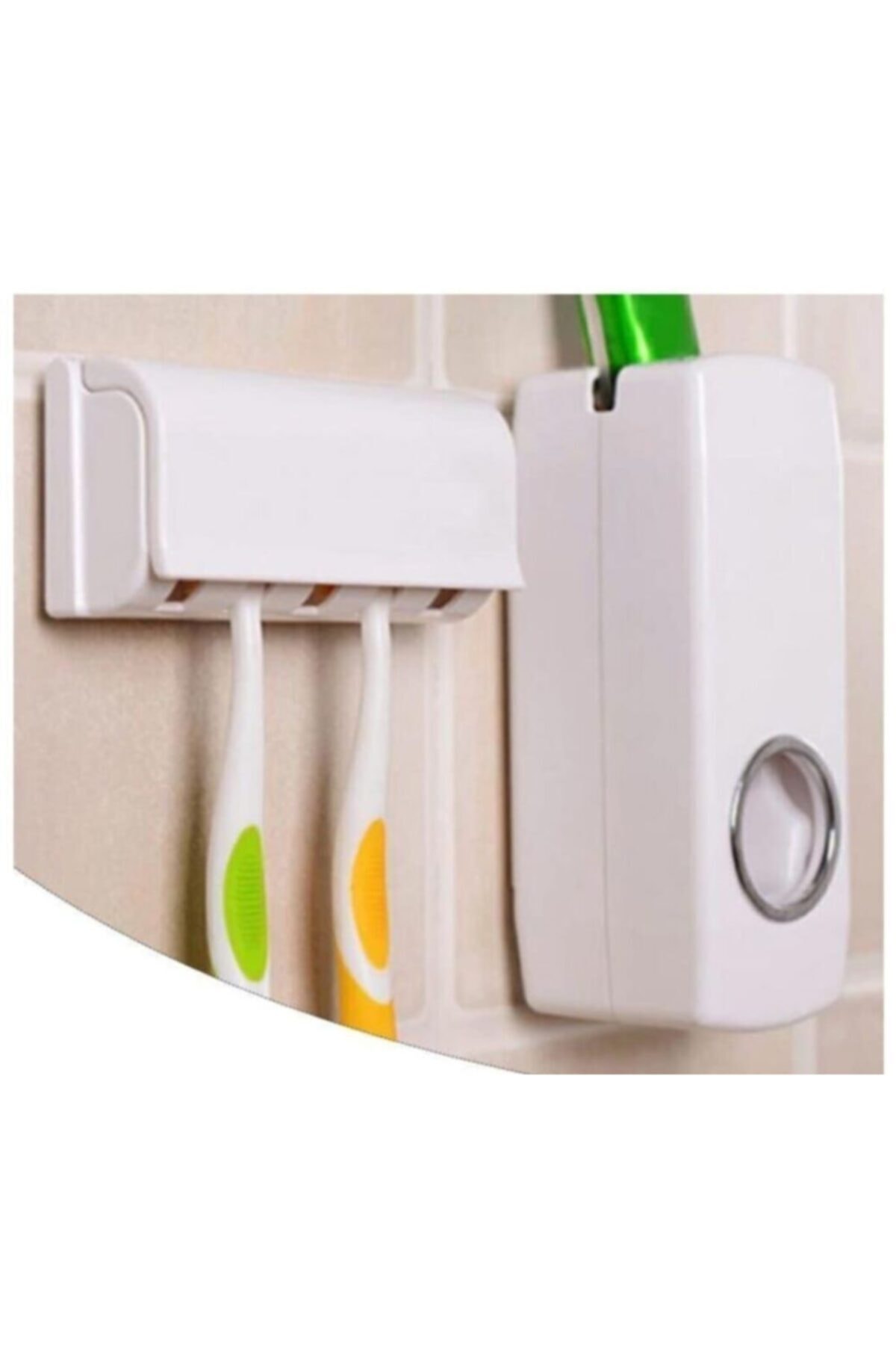 Evefix Diş Macunu Sıkma Makinesi Ve 5 Li Diş Fırçası Tutucu