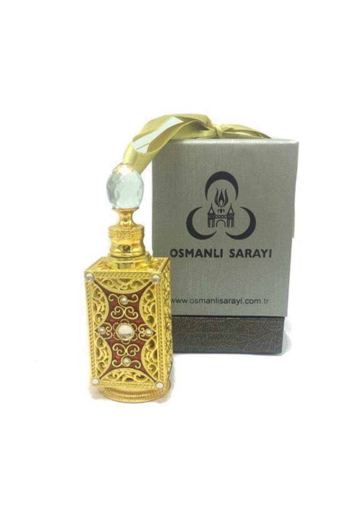 Osmanlı Sarayı Harem Kokusu Sarı Kare Tasarım Şişe 12gr