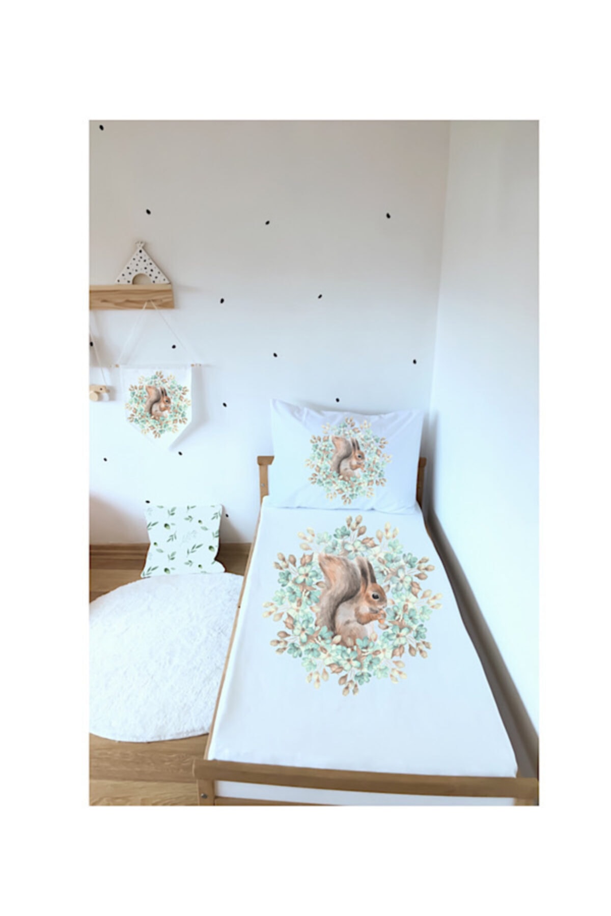 pitipretty Boho Desen Dekoratif Yatak Örtüsü Seti