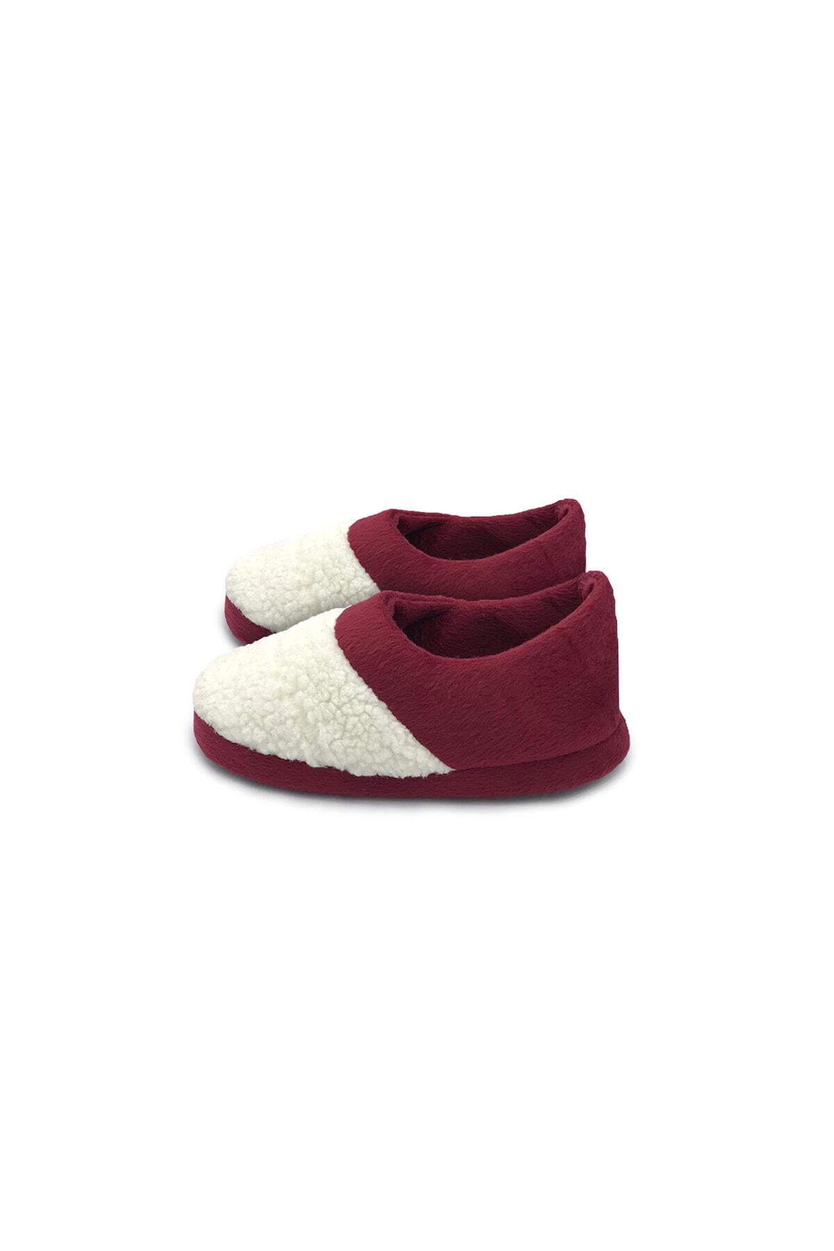 shoemio Curly Bordo Kadın Panduf