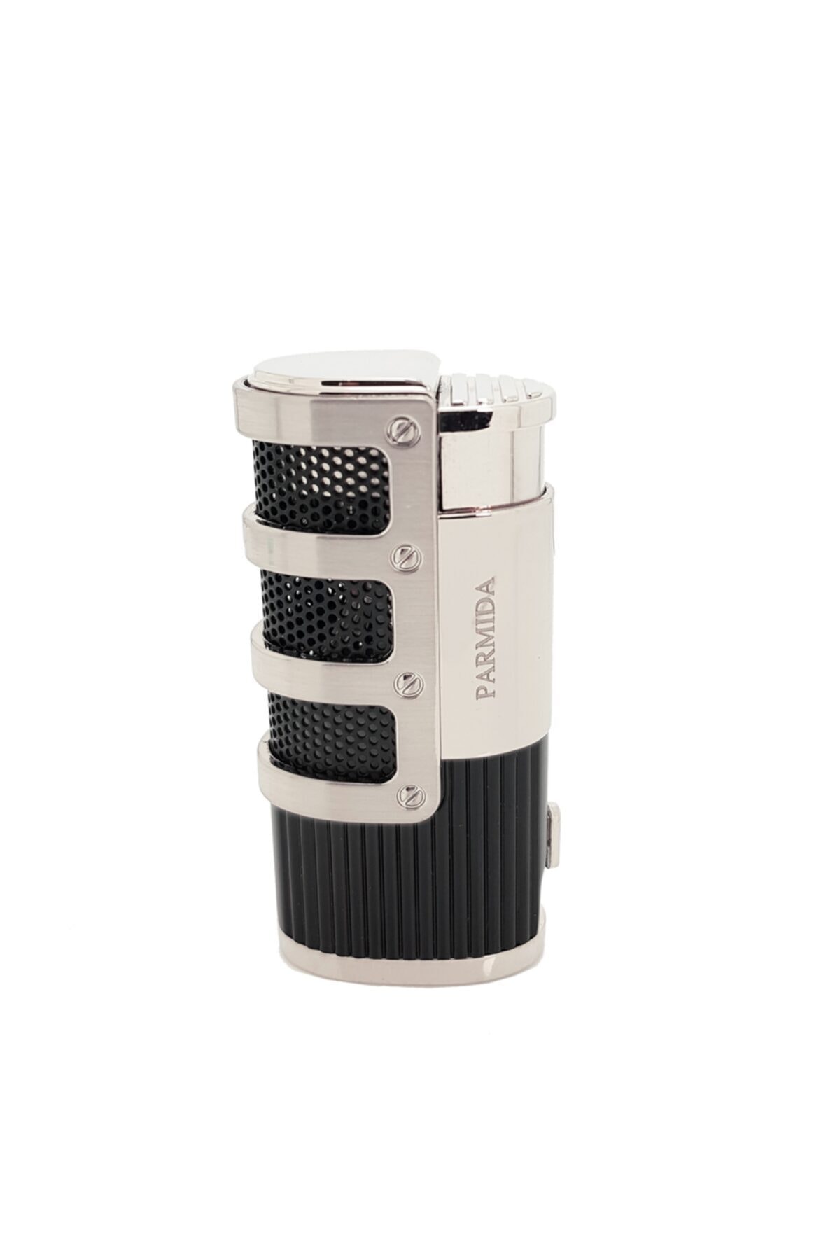 Parmida 3 Pürmüz Alevli Black Silver Puro Çakmağı Hz12gr
