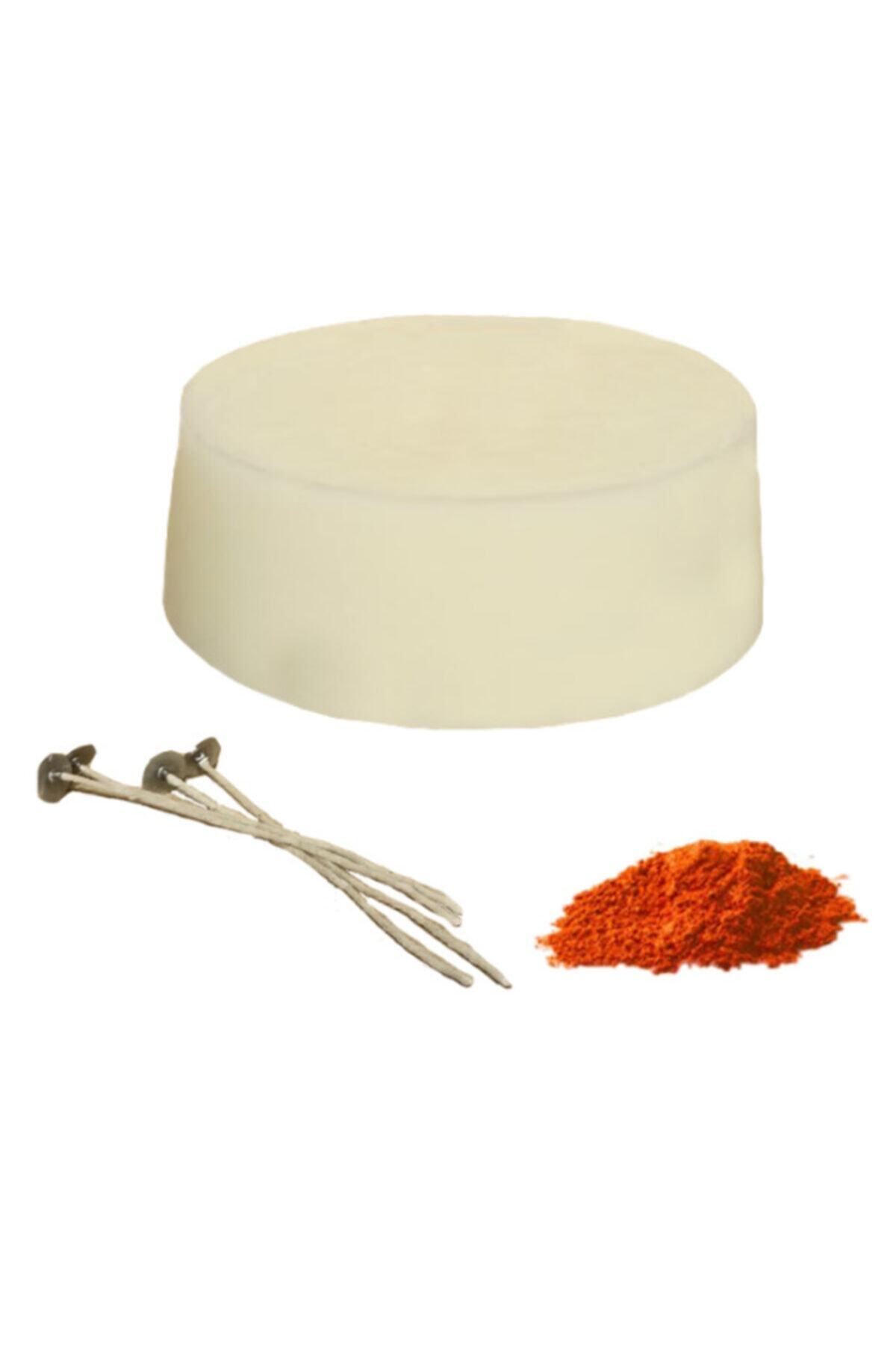 Mumhane Soya Wax Soya Parafini Mum Yapım Seti Turuncu