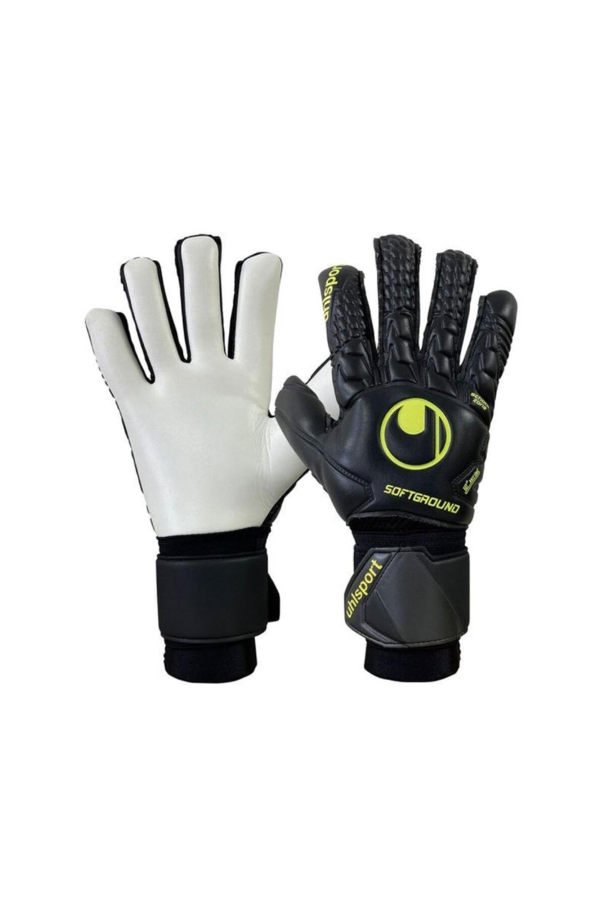 UHLSPORT 1011155 02 Soft Hn Comp 305 Kaleci Eldiveni Siyah sarı