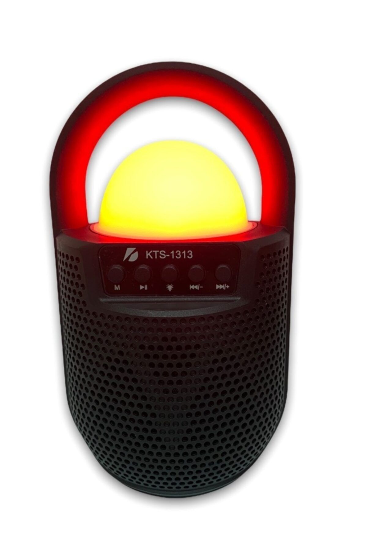 KTS Bluetooth Hoparlör Rgb Led Işıklı Şarjlı Gece Lambası Kablosuz Hoparlör Fm Radyolu Usb Tf Kart Aux