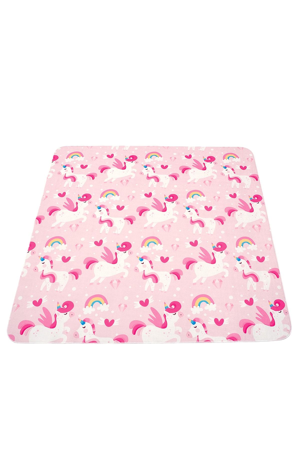 HAMUR Unicorns 150x150 cm Oyun Matı Bebek Ve Çocuk Halısı