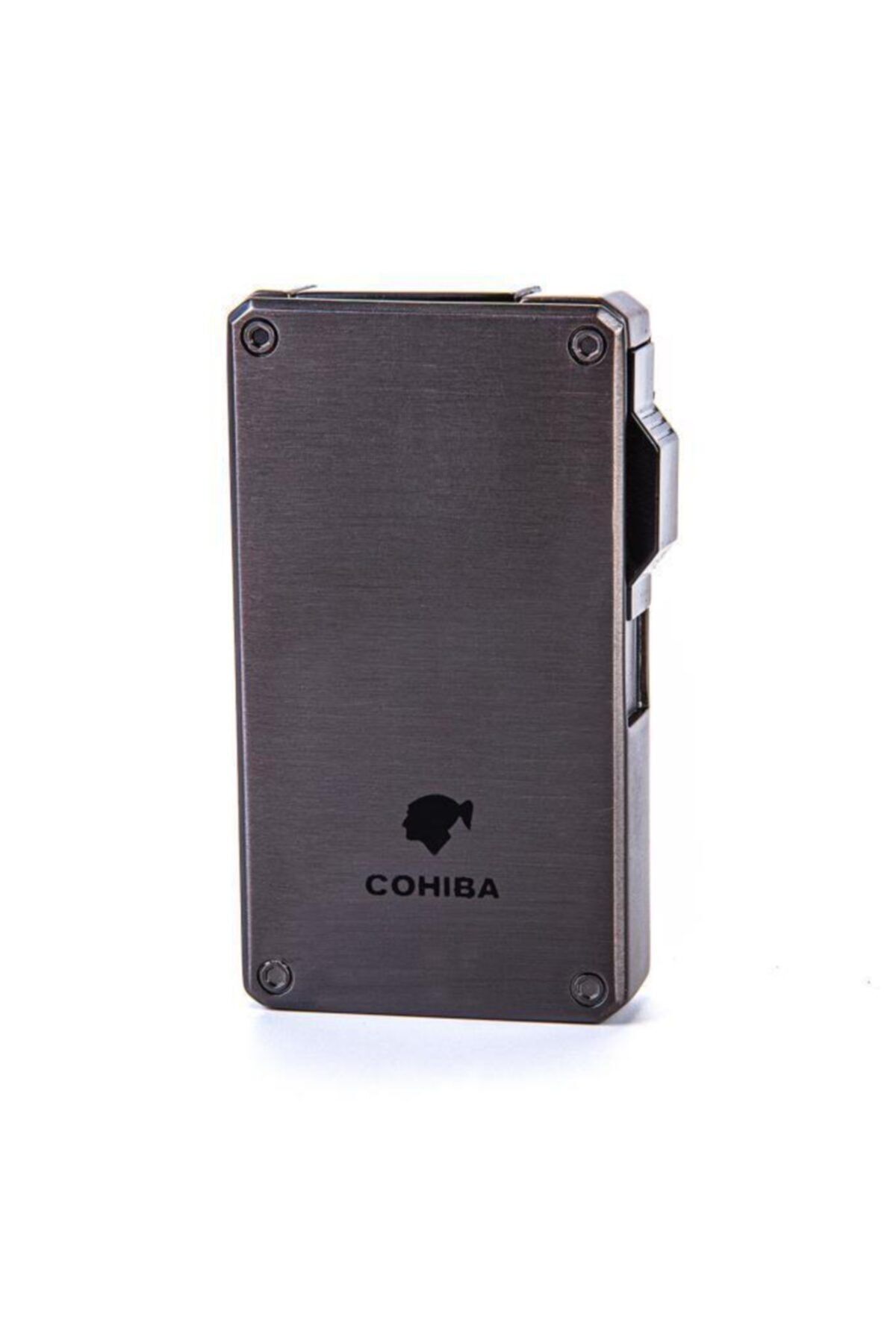 COHİBA Iki Torch Gunmetal Puro Çakmağı