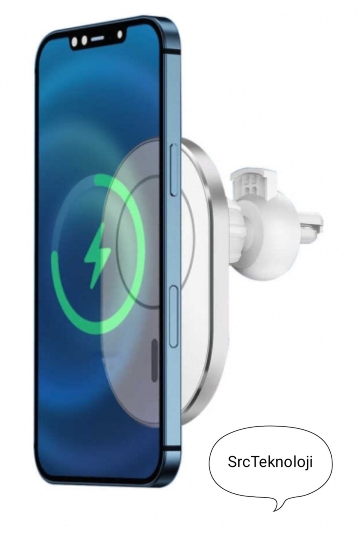 Apple Iphone 13 Pro Uyumlu Magsafe Kablosuz Araç Manyetik Şarj Aleti 15w
