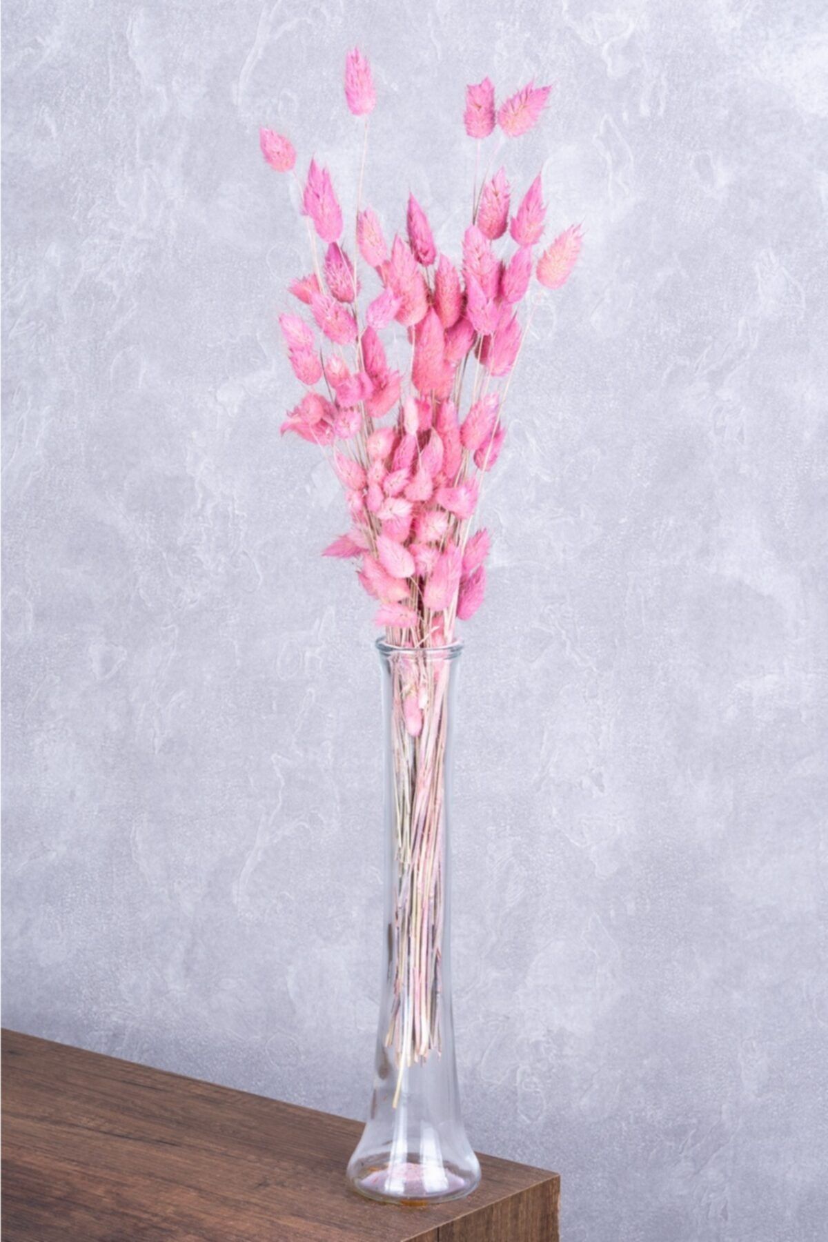 Alis Flowers Kuru Çiçek Pembe Pamuk Otu 80'li Lagurus