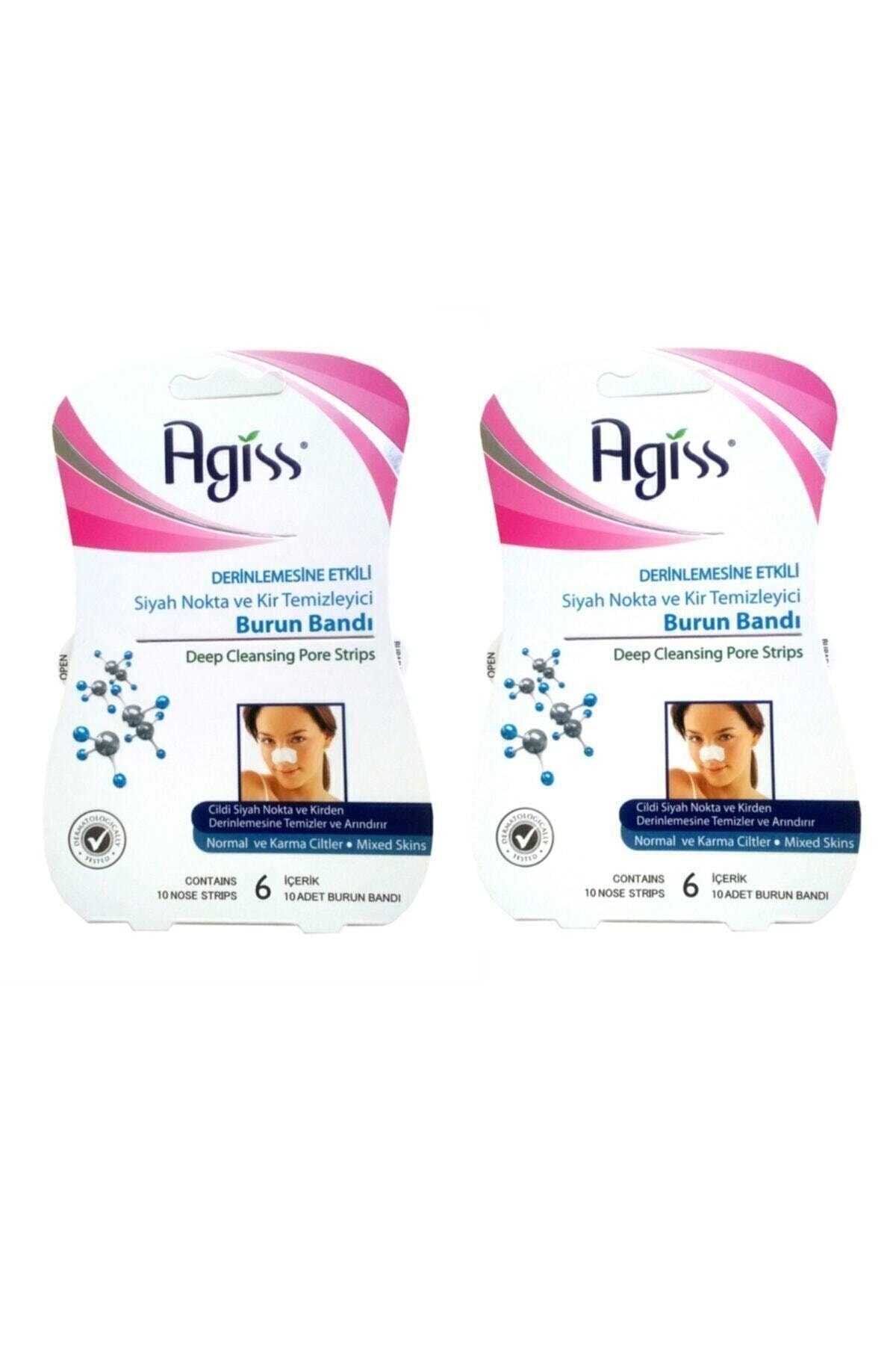 AGISS Siyah Nokta Ve Kir Temizleyici Burun Bandı 6'lı X 2