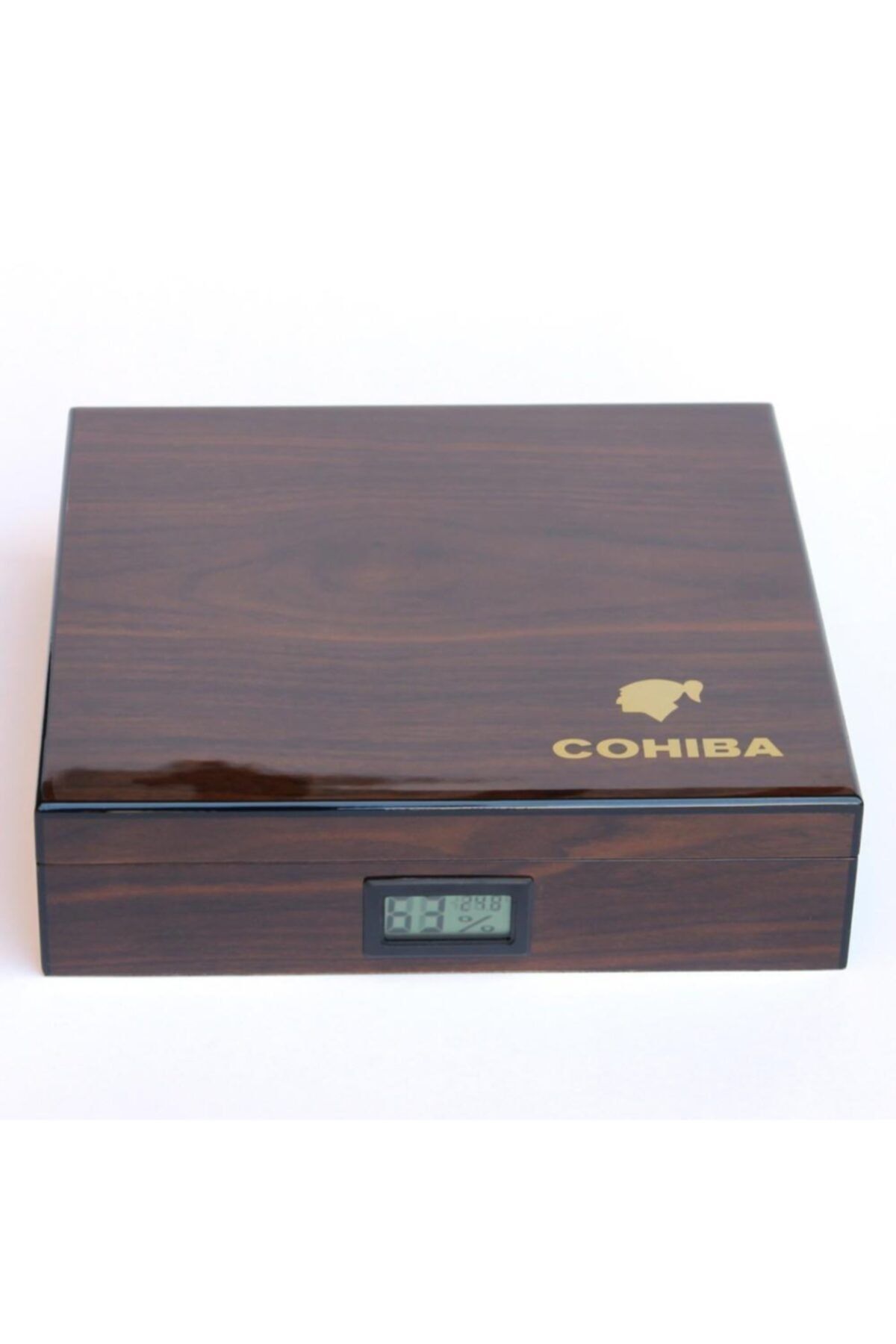 COHİBA Kahverengi Desenli Humidor Puro Kutusu