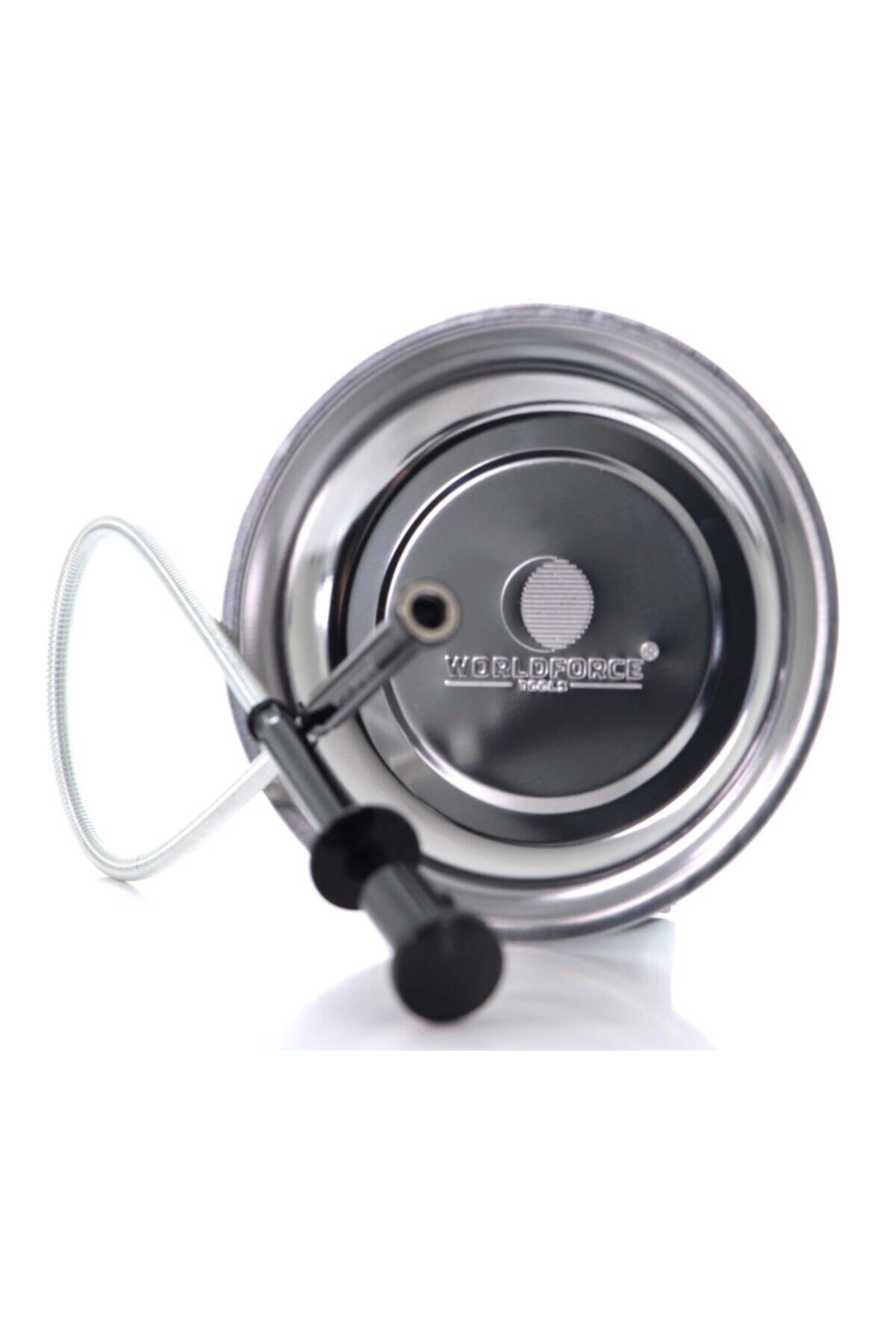 Worldforce 150mm Manyetik Alet Tutucu Tepsi Ve Spiral Kancalı Alet Tutucu Mıknatıs Tornavida