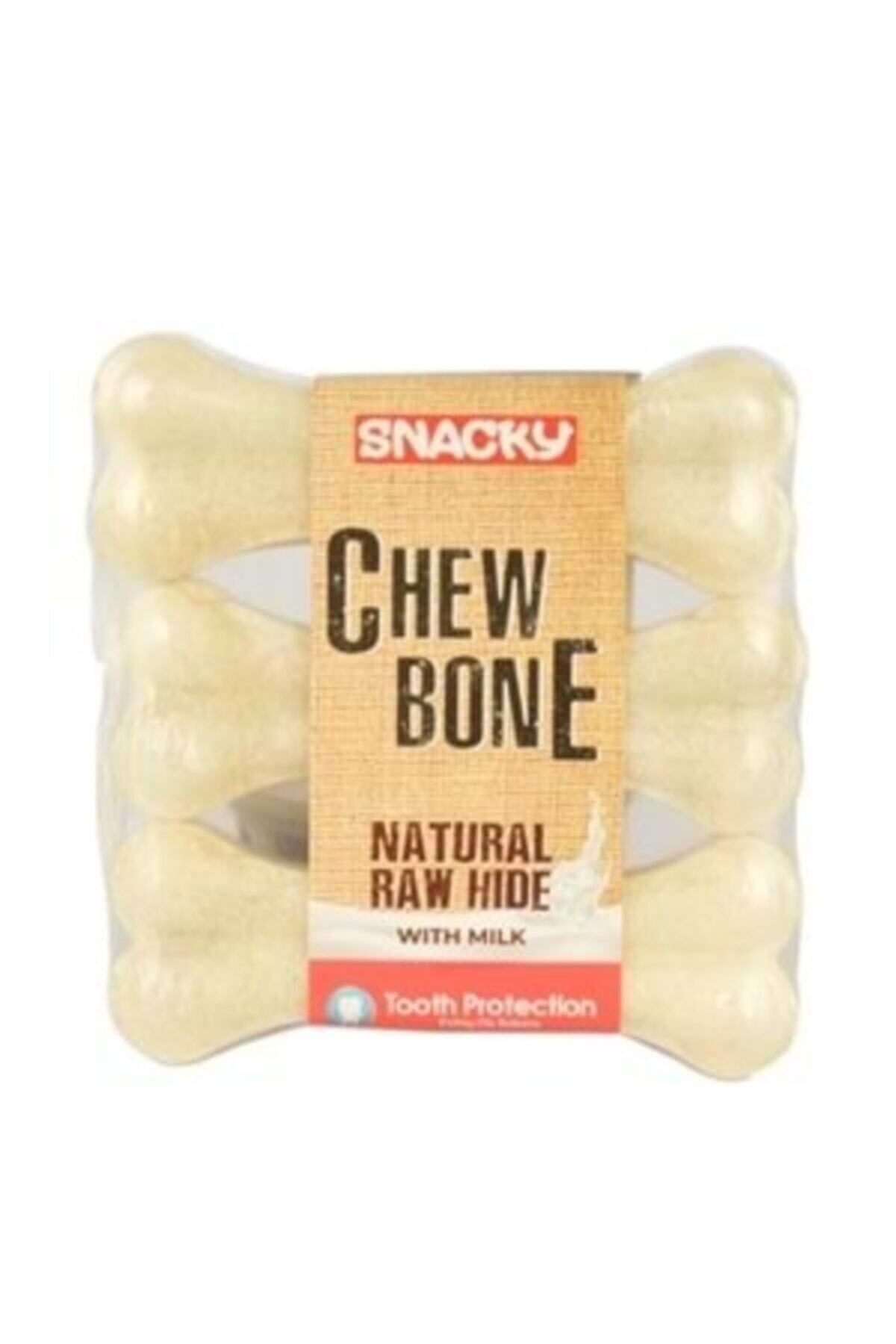 Snacky Sütlü Çiğneme Kemiği 10cm 30gr 3 Adet 10lu Kutu