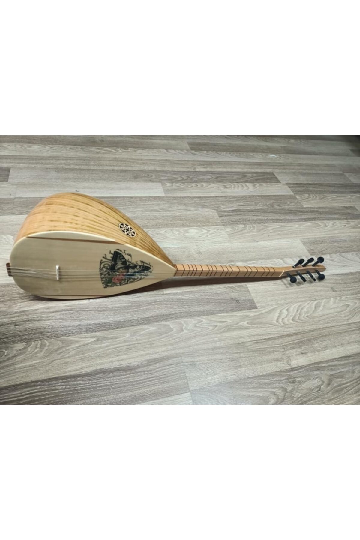 İDOL Saz Bağlama Kalpli Özel Tasarım Kısa Sap Tam Takım Bağlama