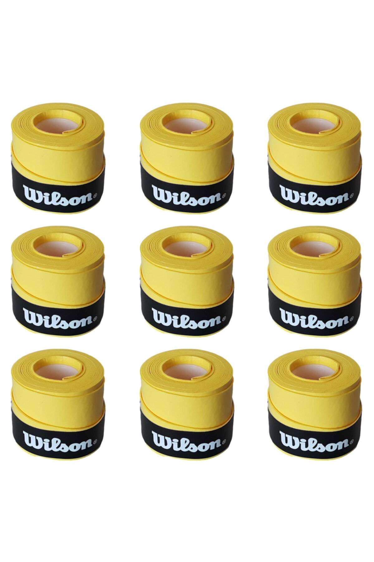 Wilson Comfort Bowl O'grips 9 Adet Grip, Tenis Raketi Gribi Sarı
